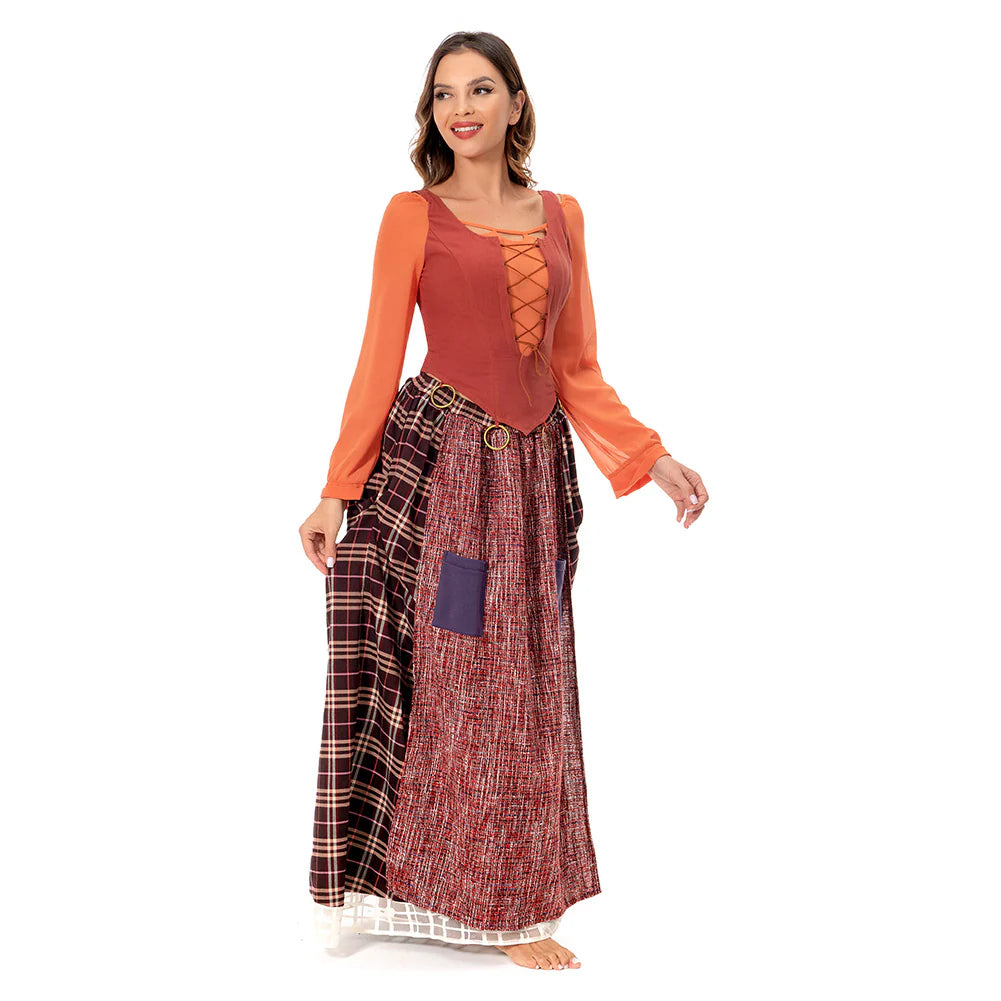Mary Sanderson Hocus Pocus 2 Cosplay Costume Dress