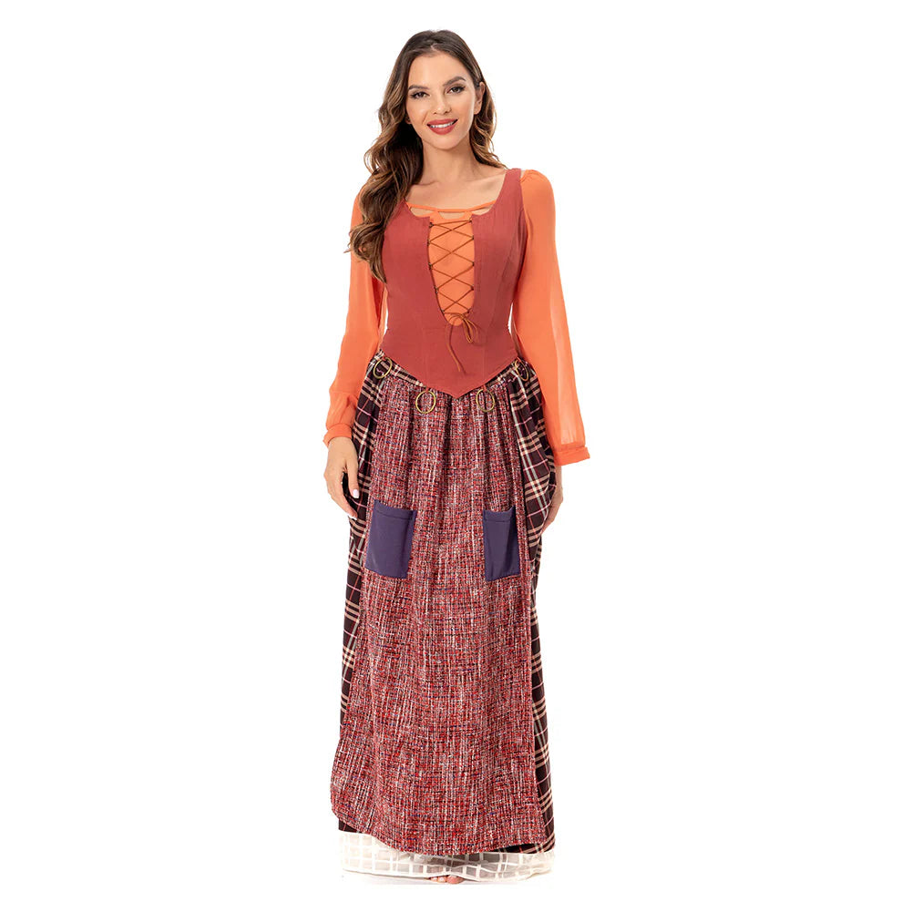 Mary Sanderson Hocus Pocus 2 Cosplay Costume Dress