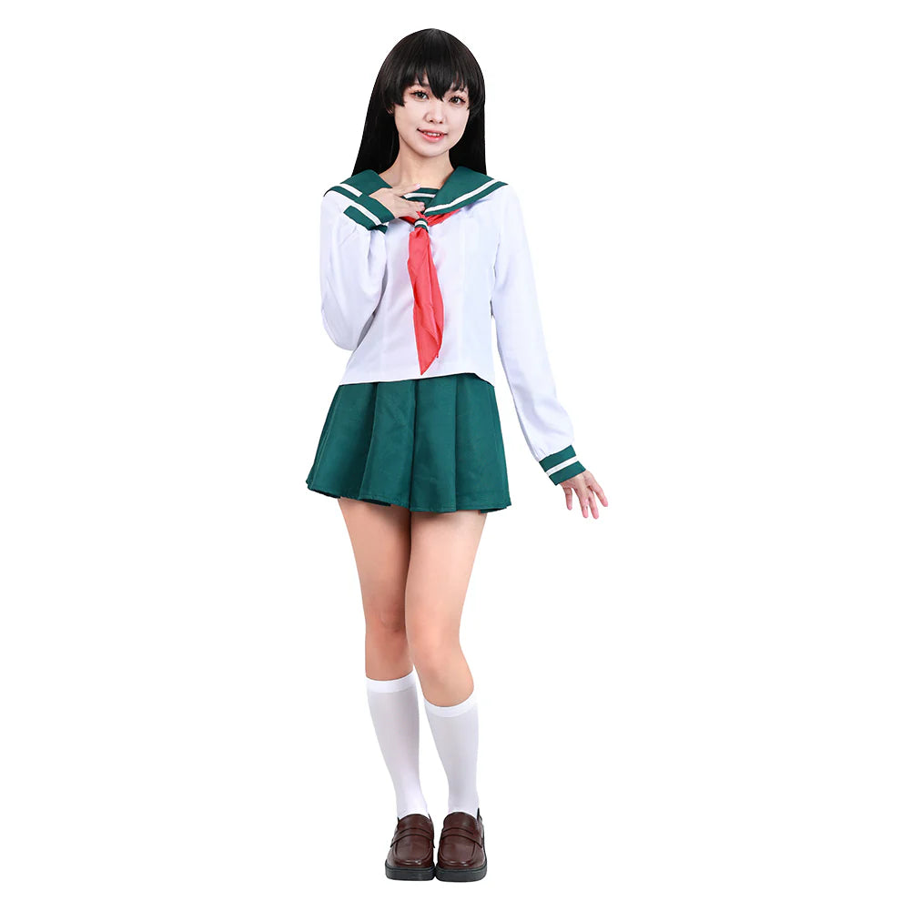 Kagome Higurashi Inuyasha Cosplay School Uniform Costume