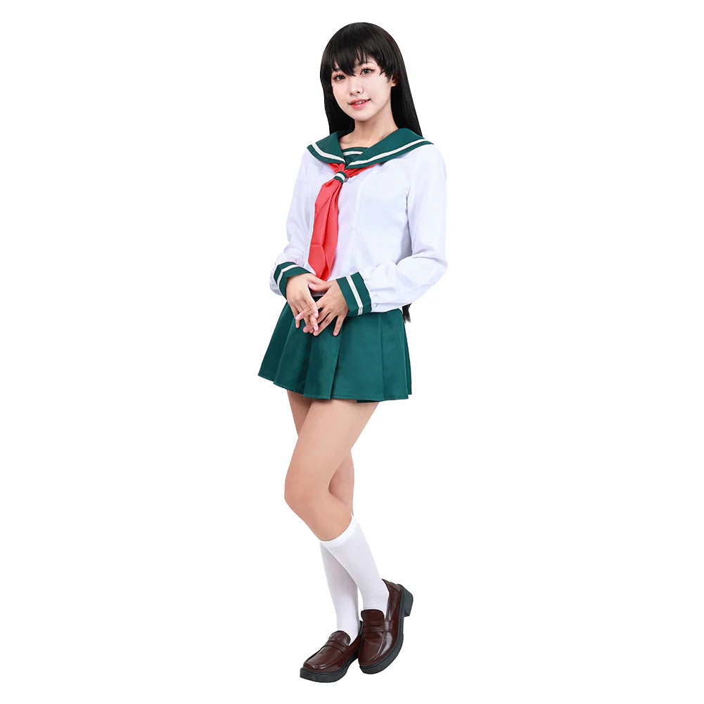 Kagome Higurashi Inuyasha Cosplay School Uniform Costume