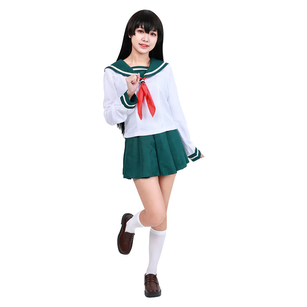 Kagome Higurashi Inuyasha Cosplay School Uniform Costume