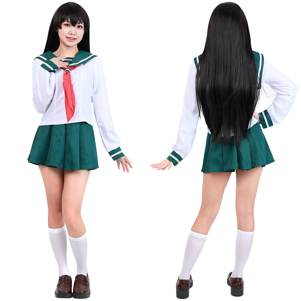 Kagome Higurashi Inuyasha Cosplay School Uniform Costume