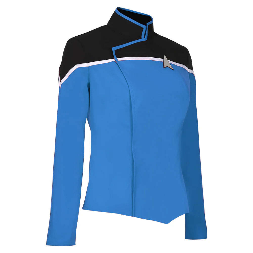 Star Trek Lower Decks Blue Uniform Shirt Cosplay Top