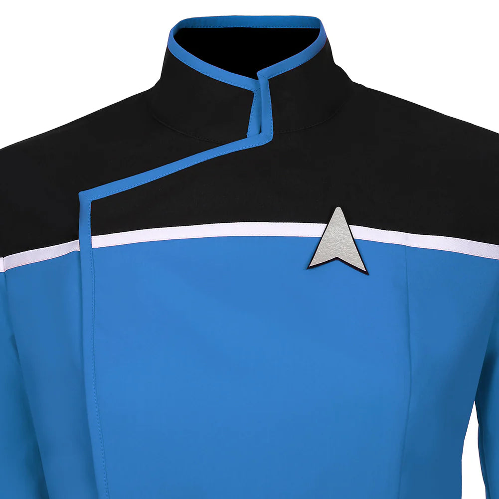 Star Trek Lower Decks Blue Uniform Shirt Cosplay Top