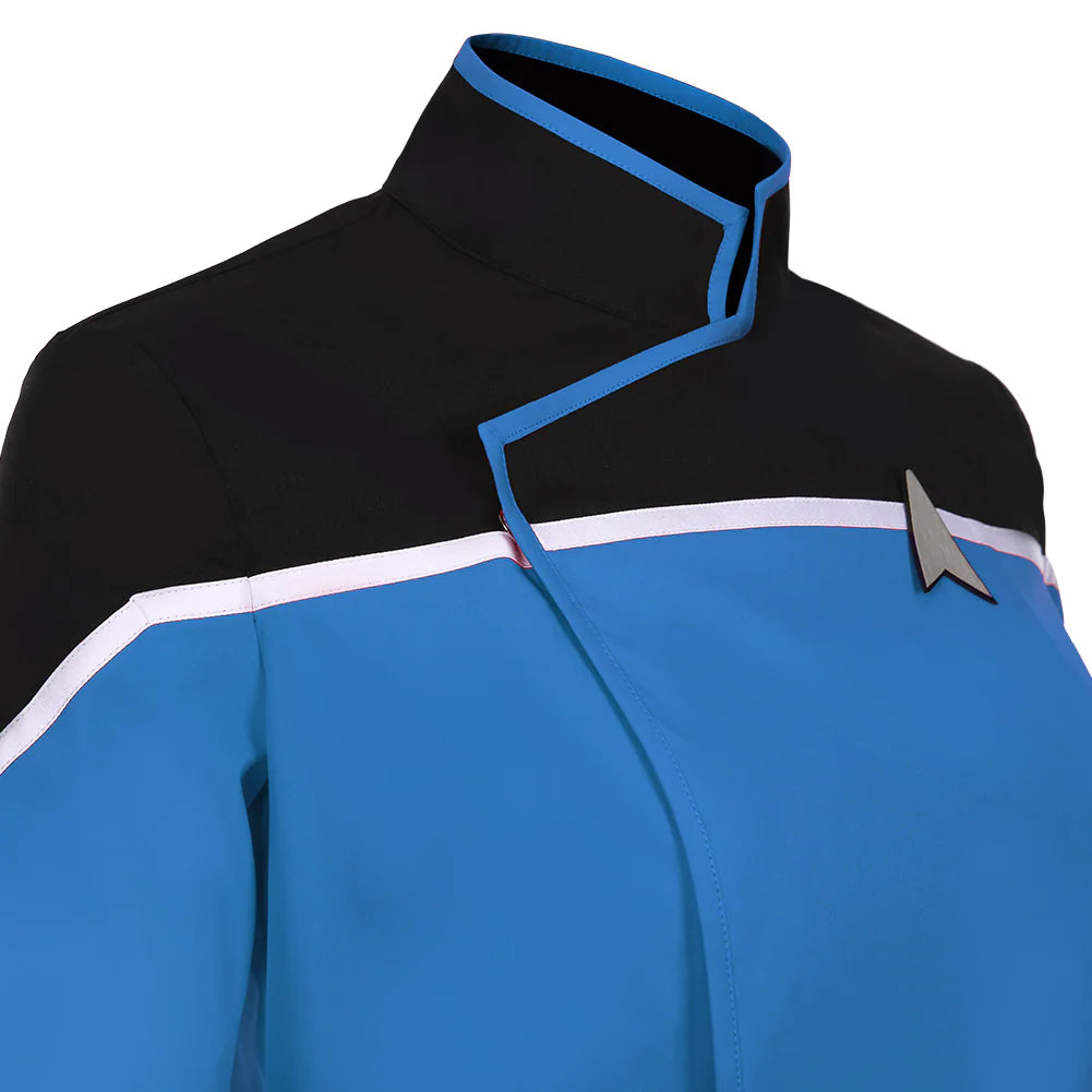 Star Trek Lower Decks Blue Uniform Shirt Cosplay Top