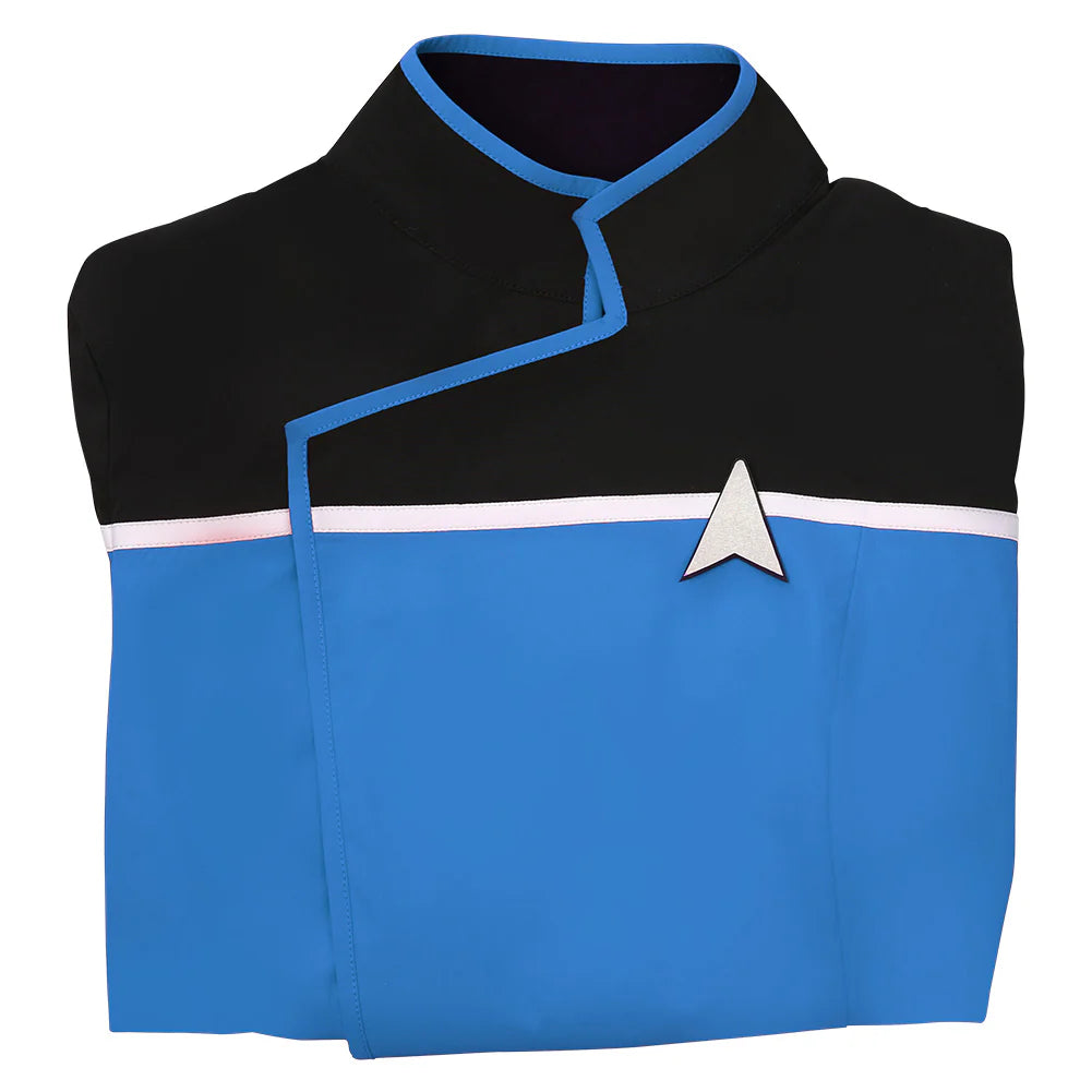 Star Trek Lower Decks Blue Uniform Shirt Cosplay Top