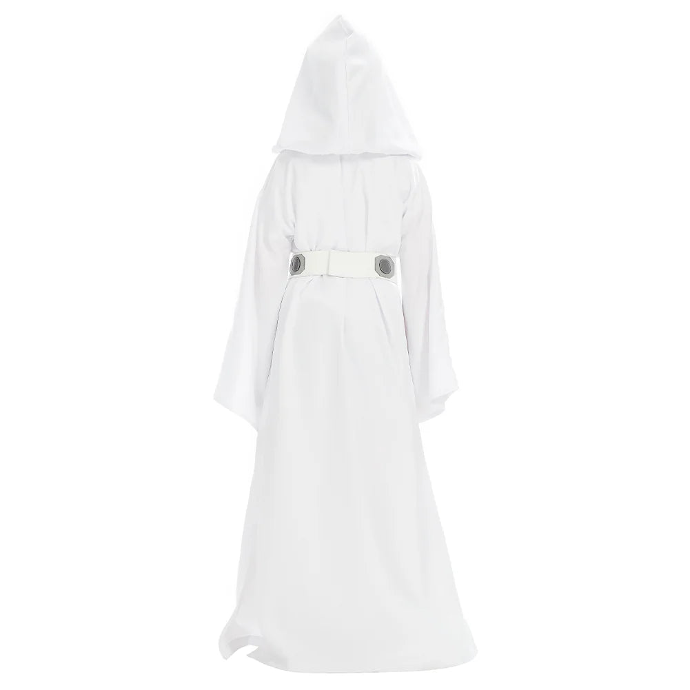 Kids Princess Leia Cosplay Costume Dress with Belt