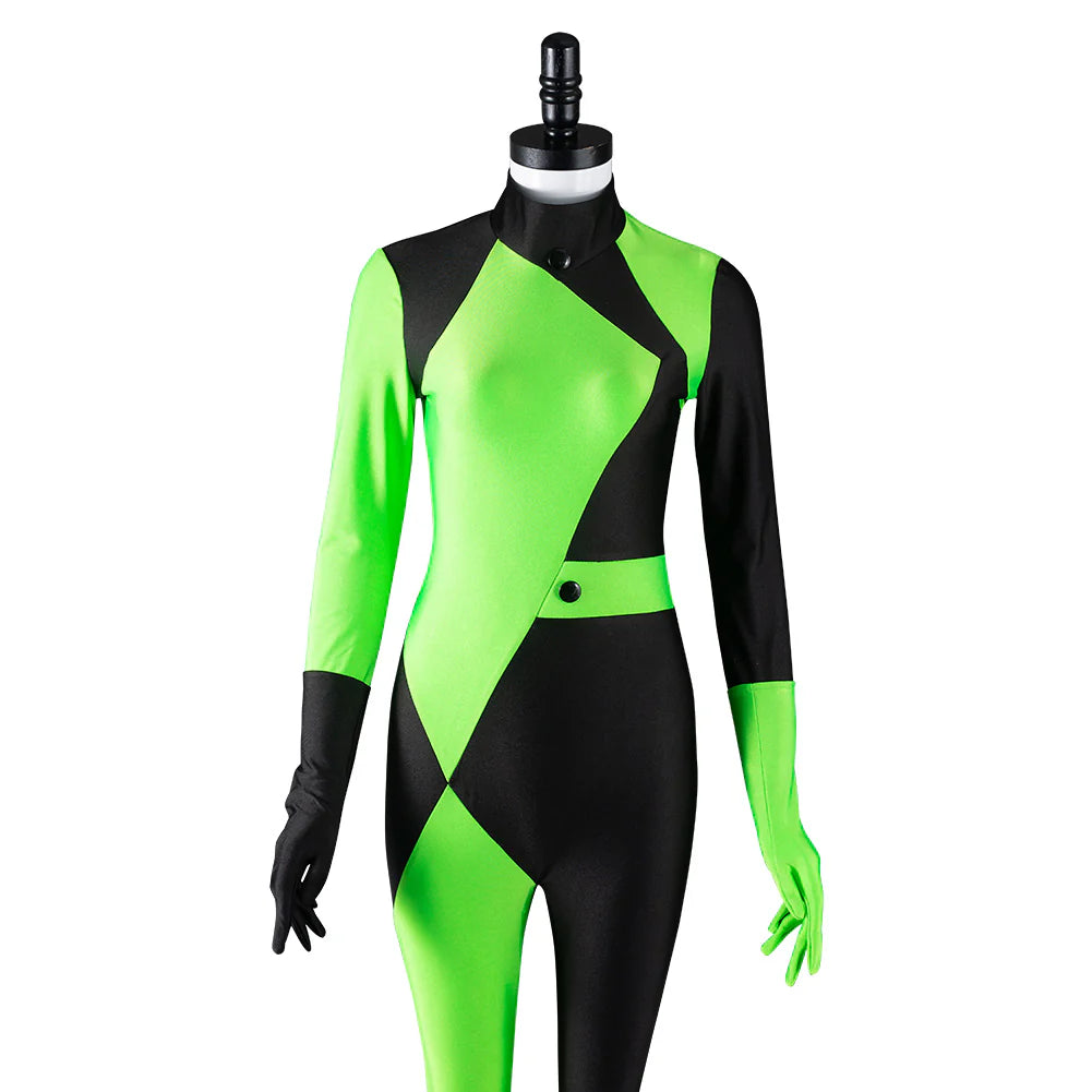 Shego Kim Possible Cosplay Jumpsuit Costume Set