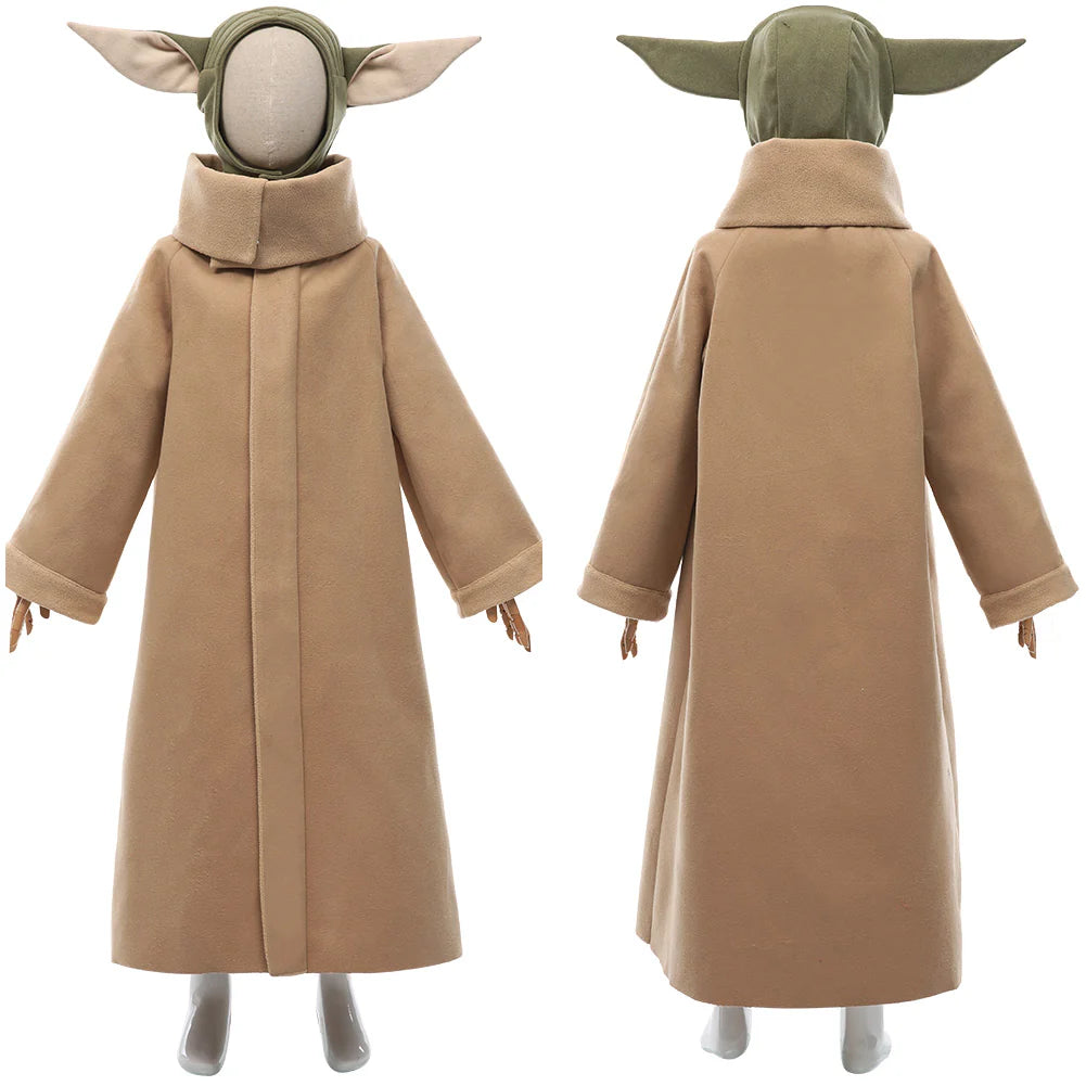 Baby Yoda Grogu The Mandalorian Kids Cosplay Costume Set
