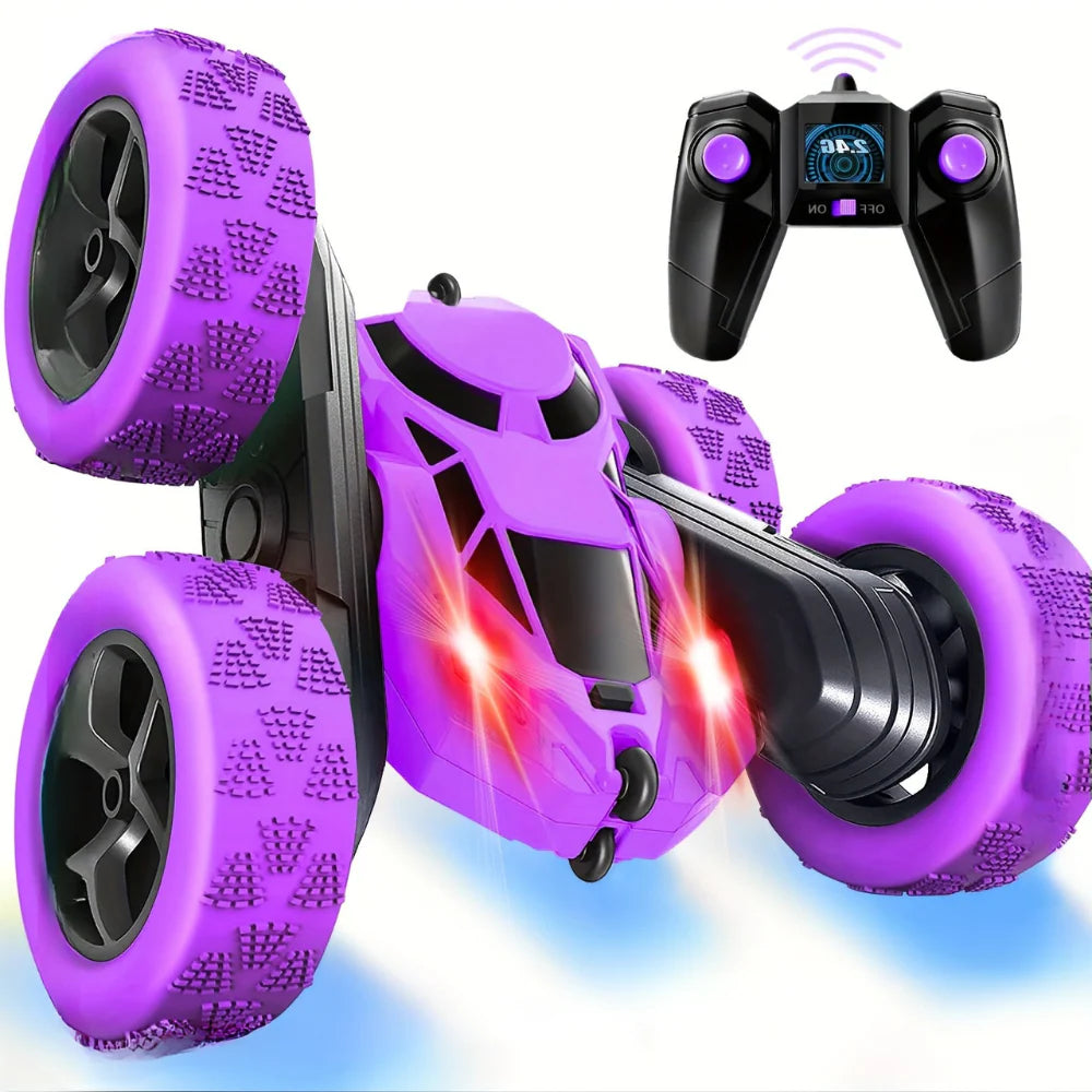 High-Speed Remote Control Stunt Car with Lights | 360° Flip RC Car