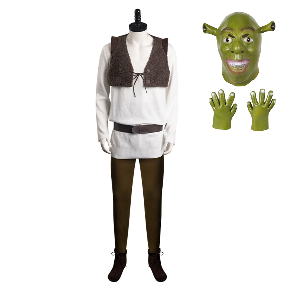 Shrek Cosplay Costume for Men – Shrek Forever After Outfit Halloween Carnival Suit