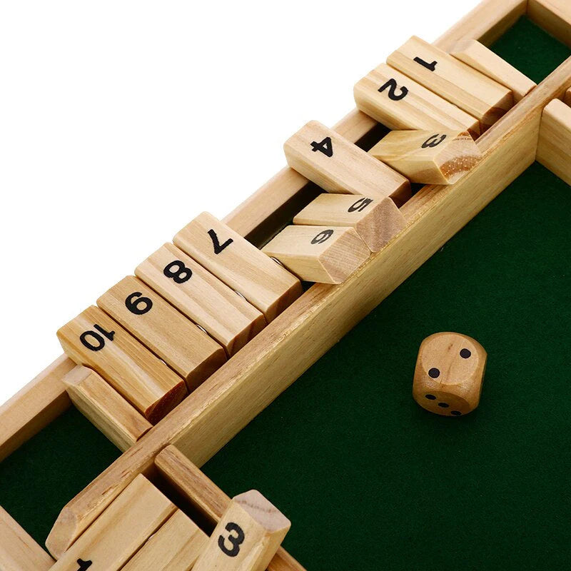 Wooden Shut the Box Dice Game | Fun Educational Family Toy