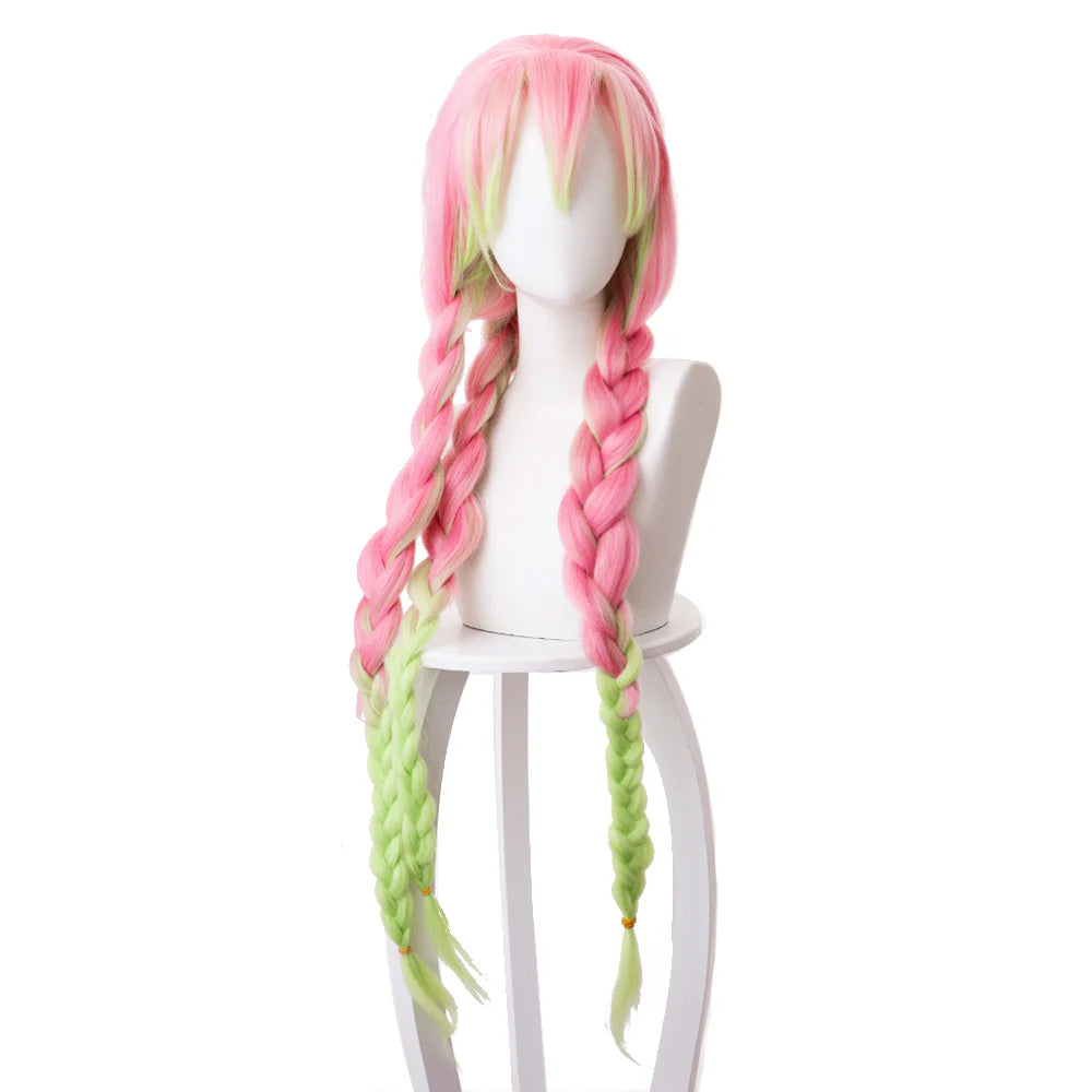 Mitsuri Kanroji Demon Slayer Cosplay Wig 90cm