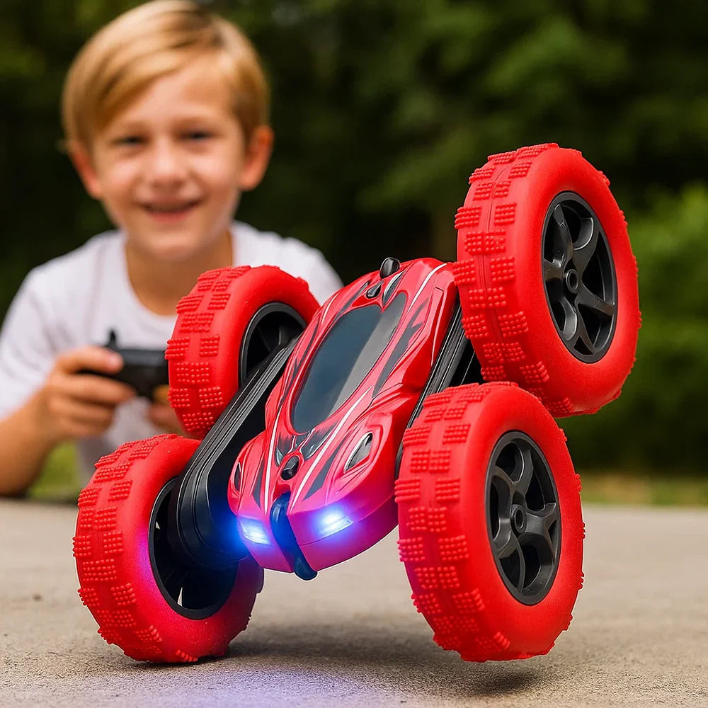 High-Performance Remote Control Stunt Car with LED Lights