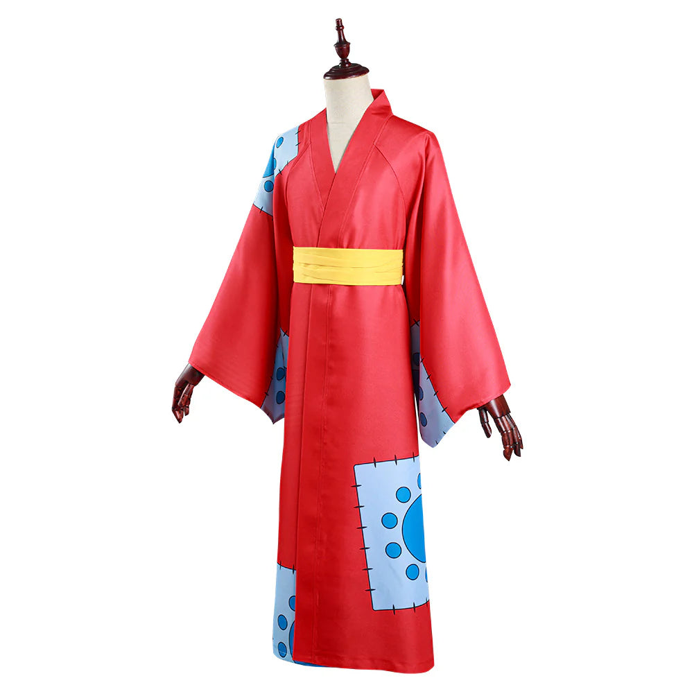 Monkey D. Luffy Wano Country Cosplay Kimono Costume