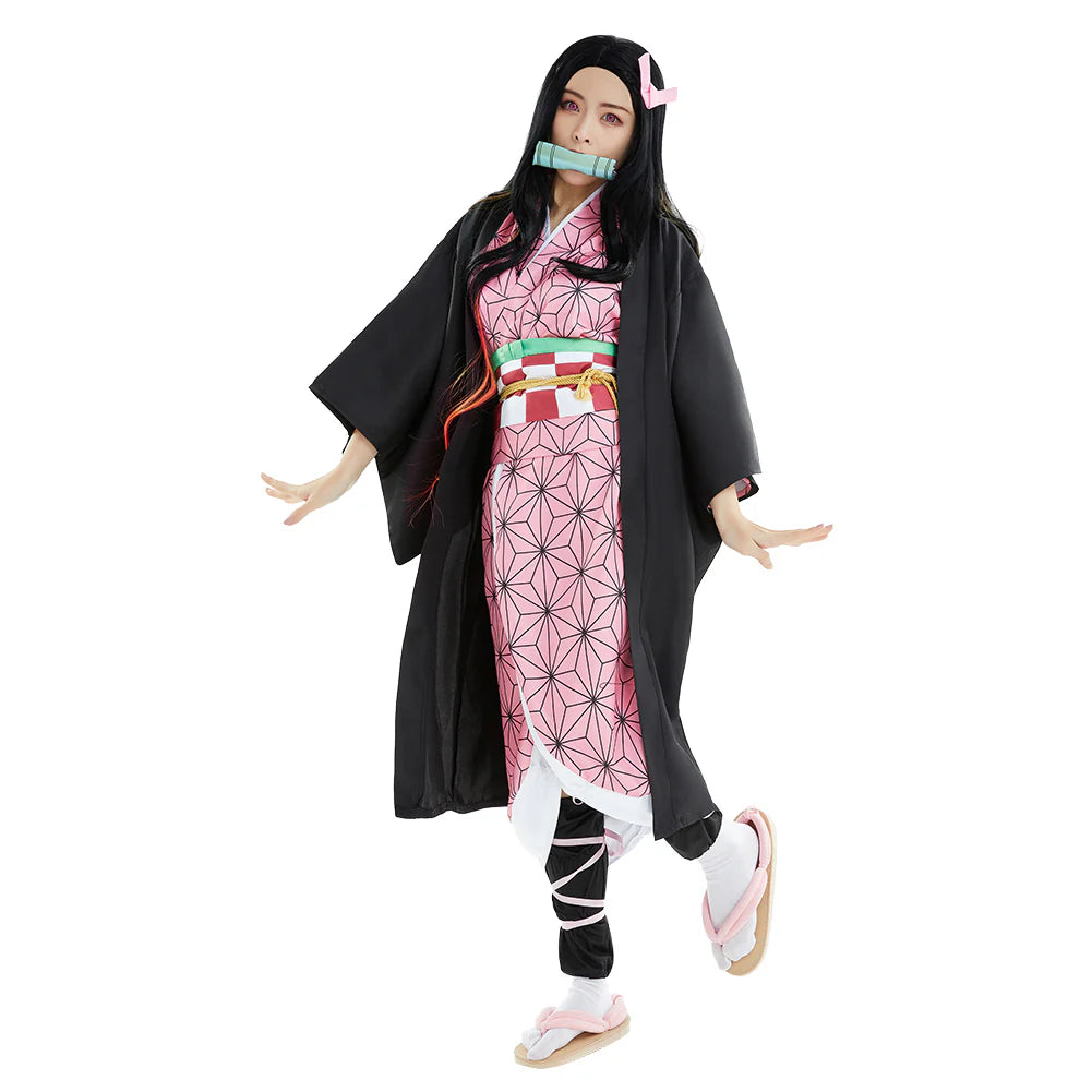 Nezuko Kamado Demon Slayer Cosplay Costume for Adults