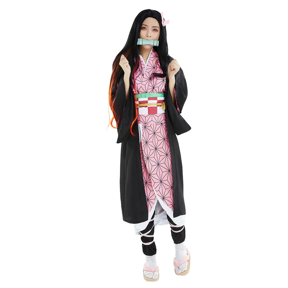 Nezuko Kamado Demon Slayer Cosplay Costume for Adults