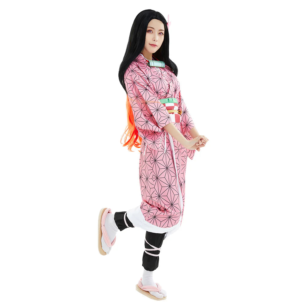 Nezuko Kamado Demon Slayer Cosplay Costume for Adults