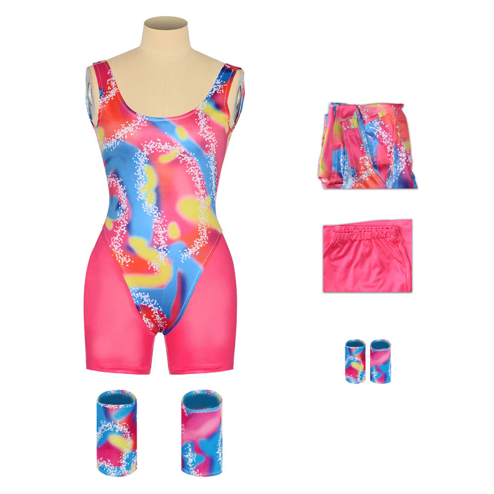 Barbie 2023 Margot Robbie Retro Cosplay Sportswear Costume