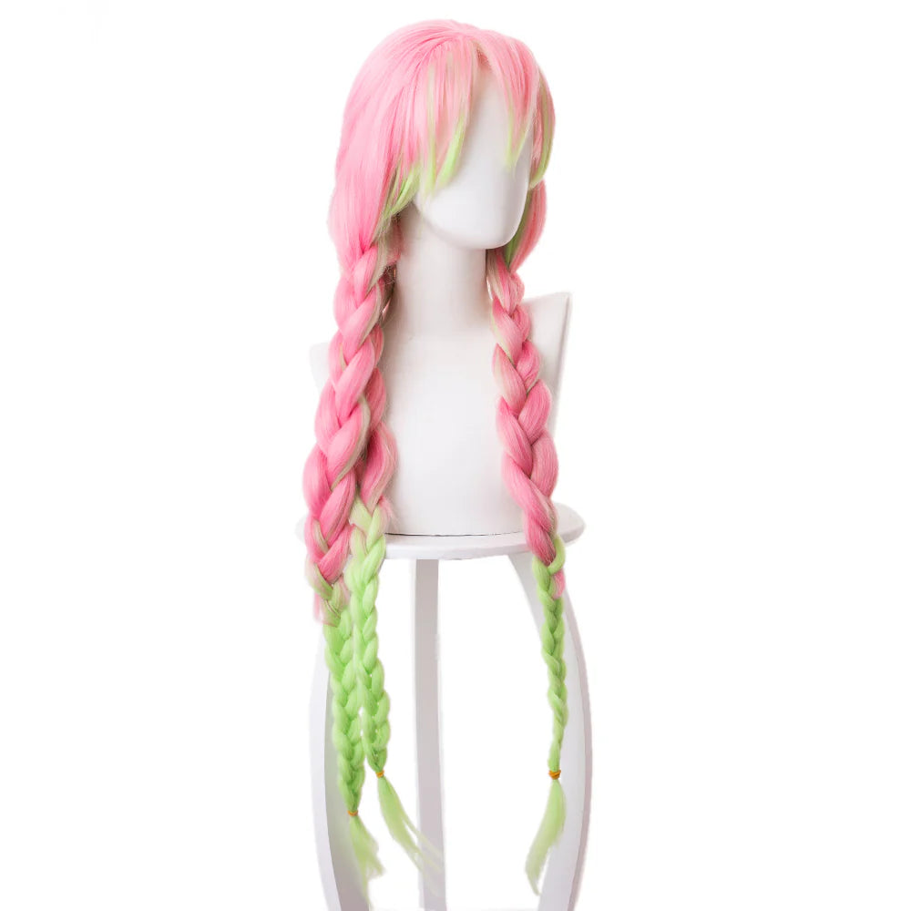 Mitsuri Kanroji Demon Slayer Cosplay Wig 90cm