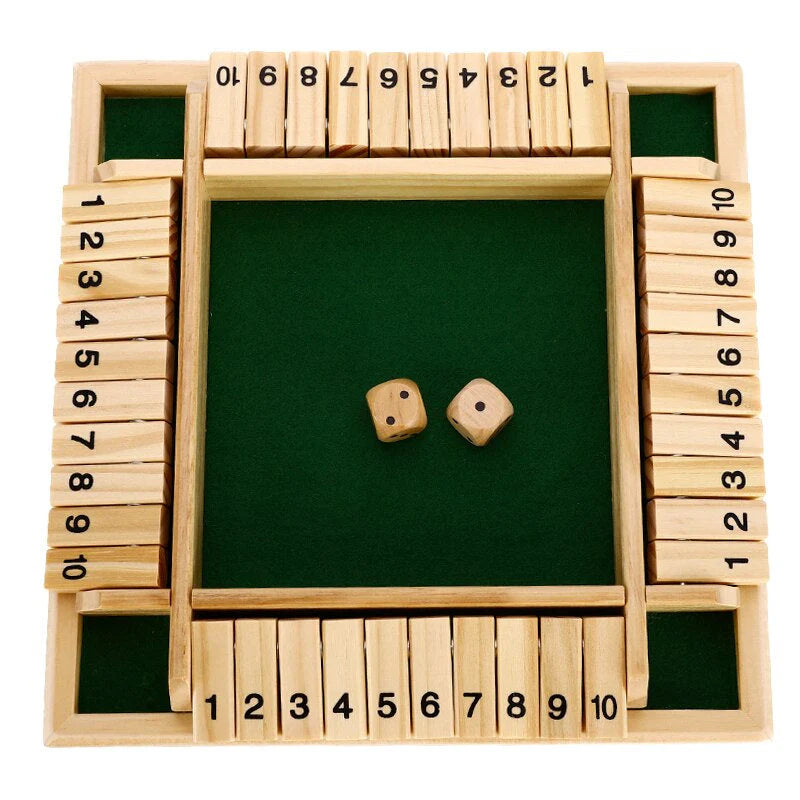 Wooden Shut the Box Dice Game | Fun Educational Family Toy