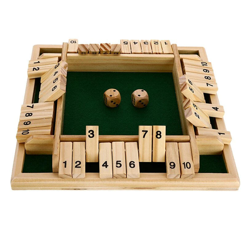 Wooden Shut the Box Dice Game | Fun Educational Family Toy