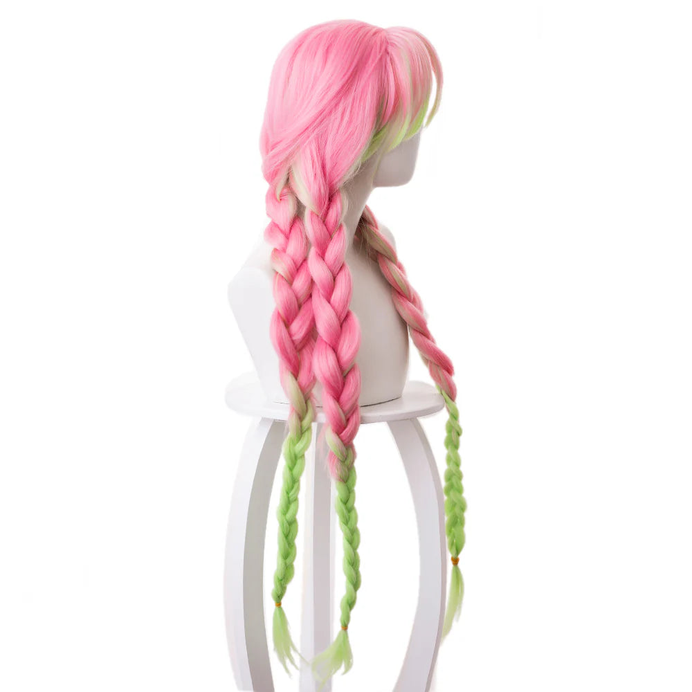 Mitsuri Kanroji Demon Slayer Cosplay Wig 90cm