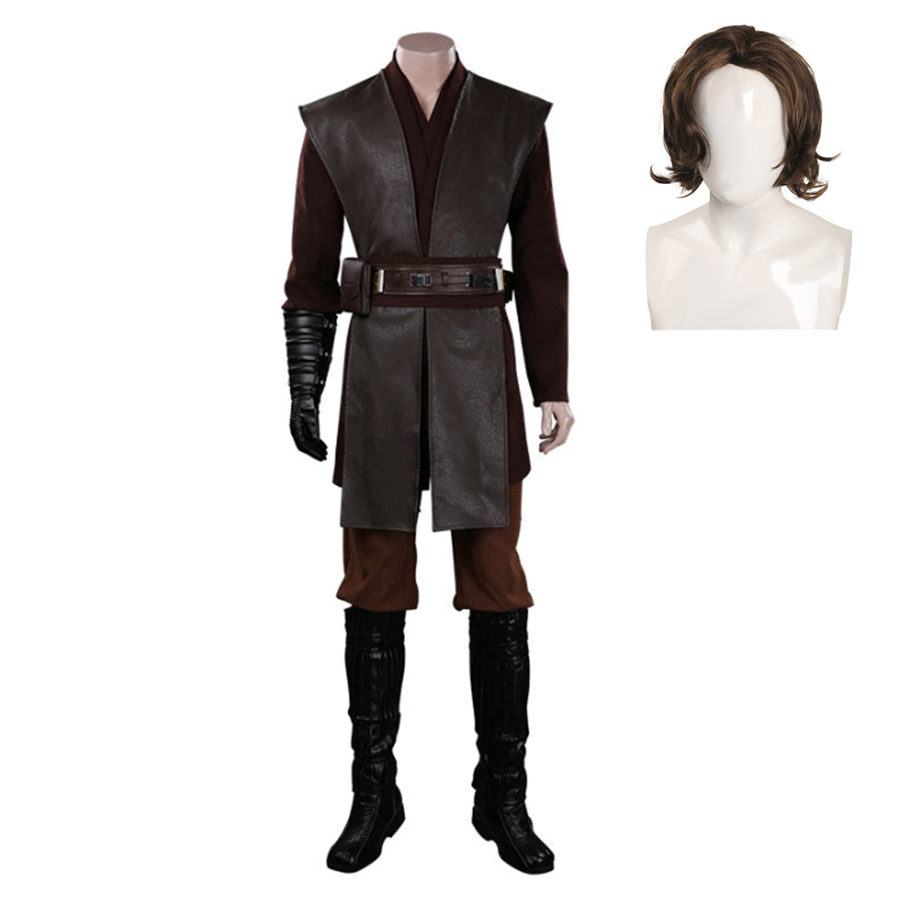 Anakin Skywalker Jedi Costume – Brown Cosplay Outfit for Adults