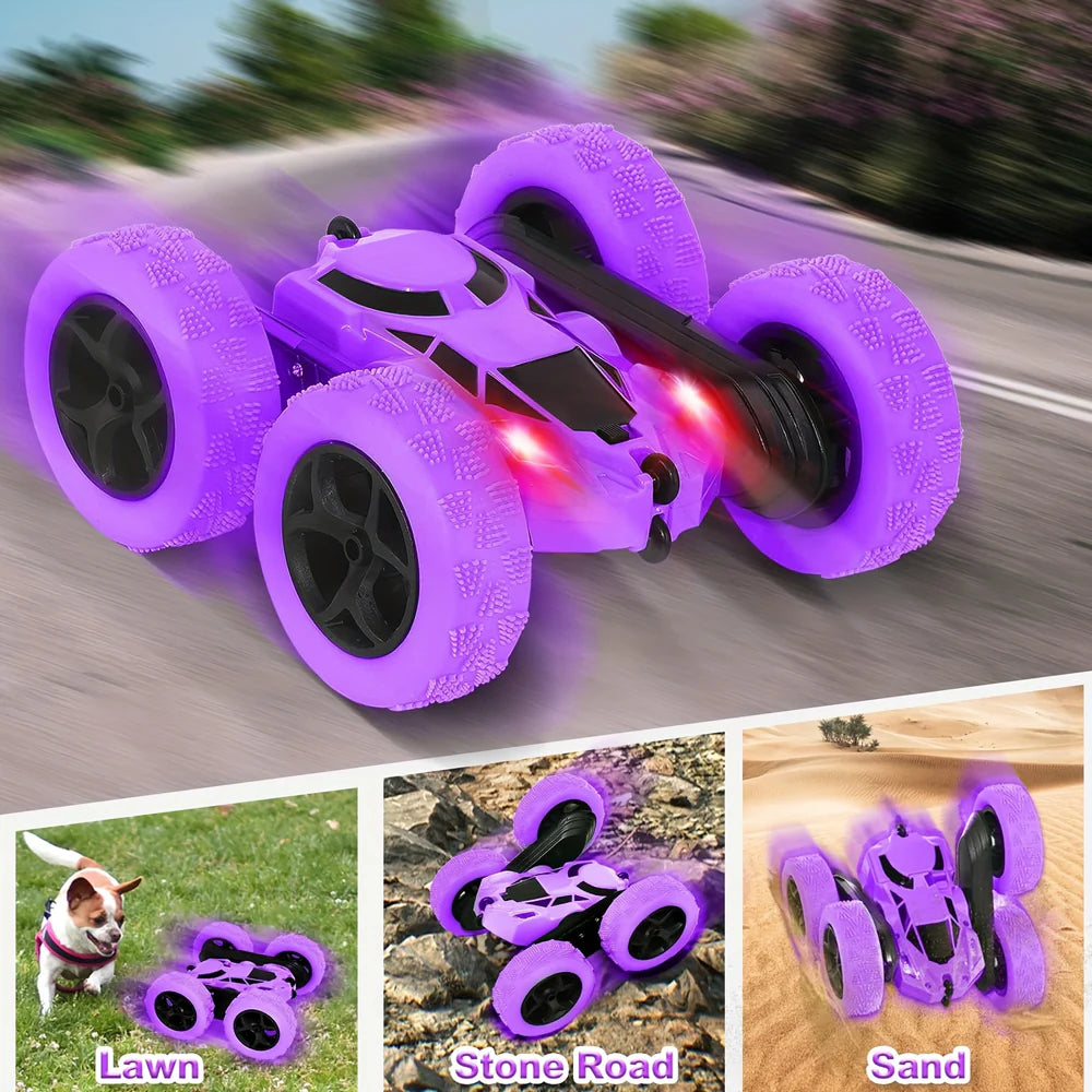 High-Speed Remote Control Stunt Car with Lights | 360° Flip RC Car