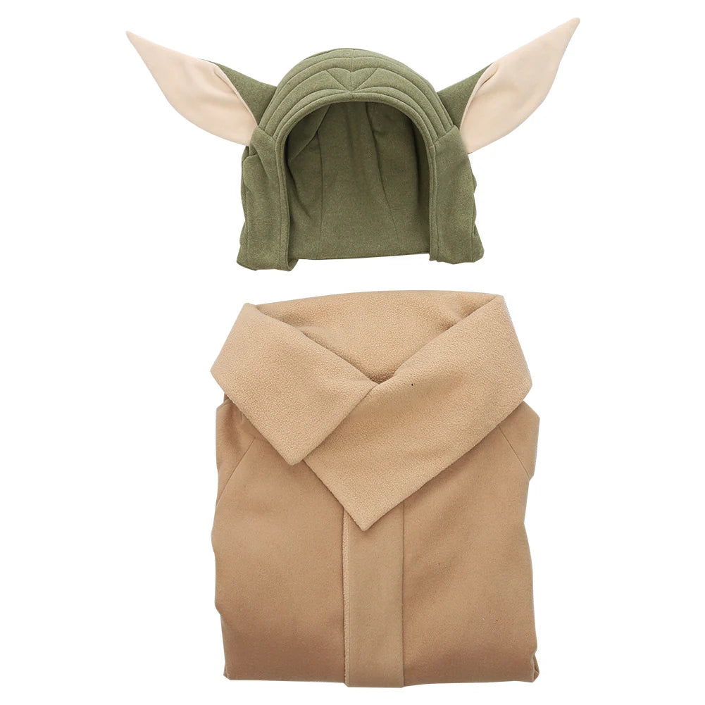 Baby Yoda Grogu The Mandalorian Kids Cosplay Costume Set