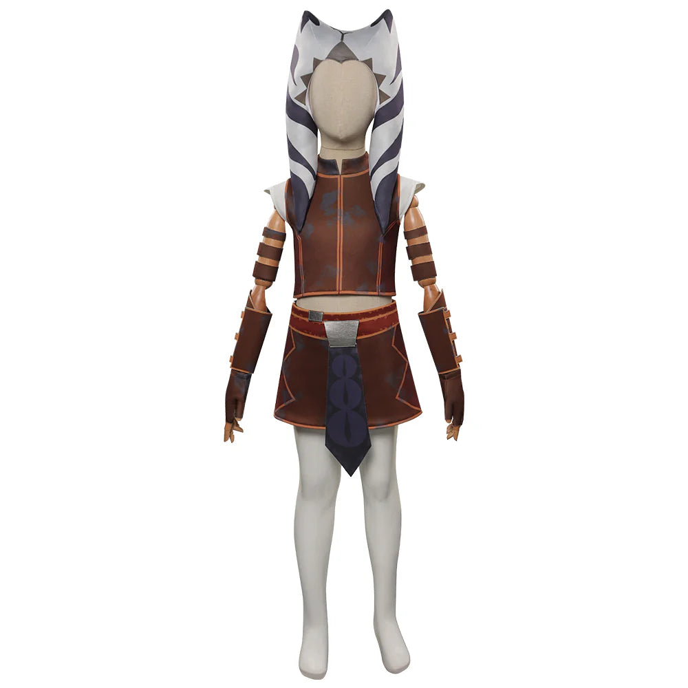 Kids Ahsoka Tano Tales of the Jedi Cosplay Costume Set
