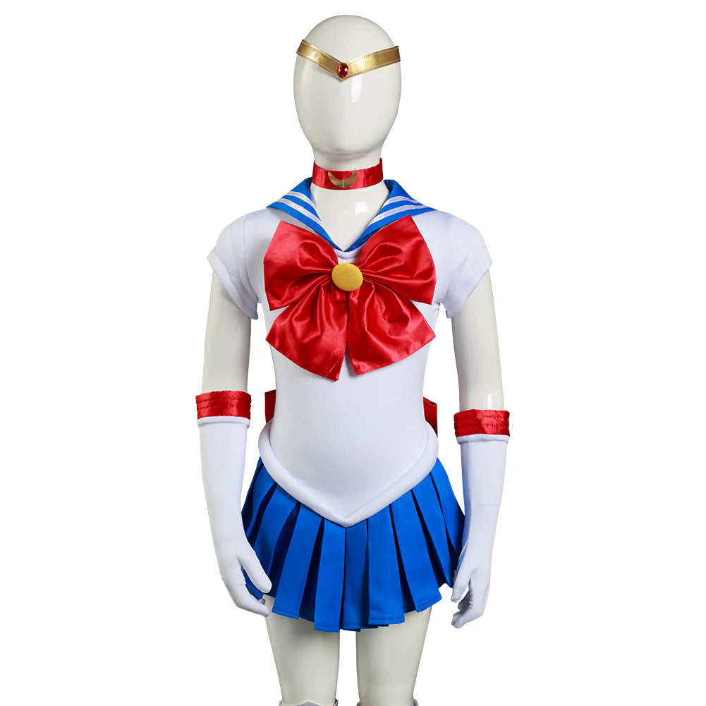 Kids Sailor Moon Cosplay Dress Costume with Accessories