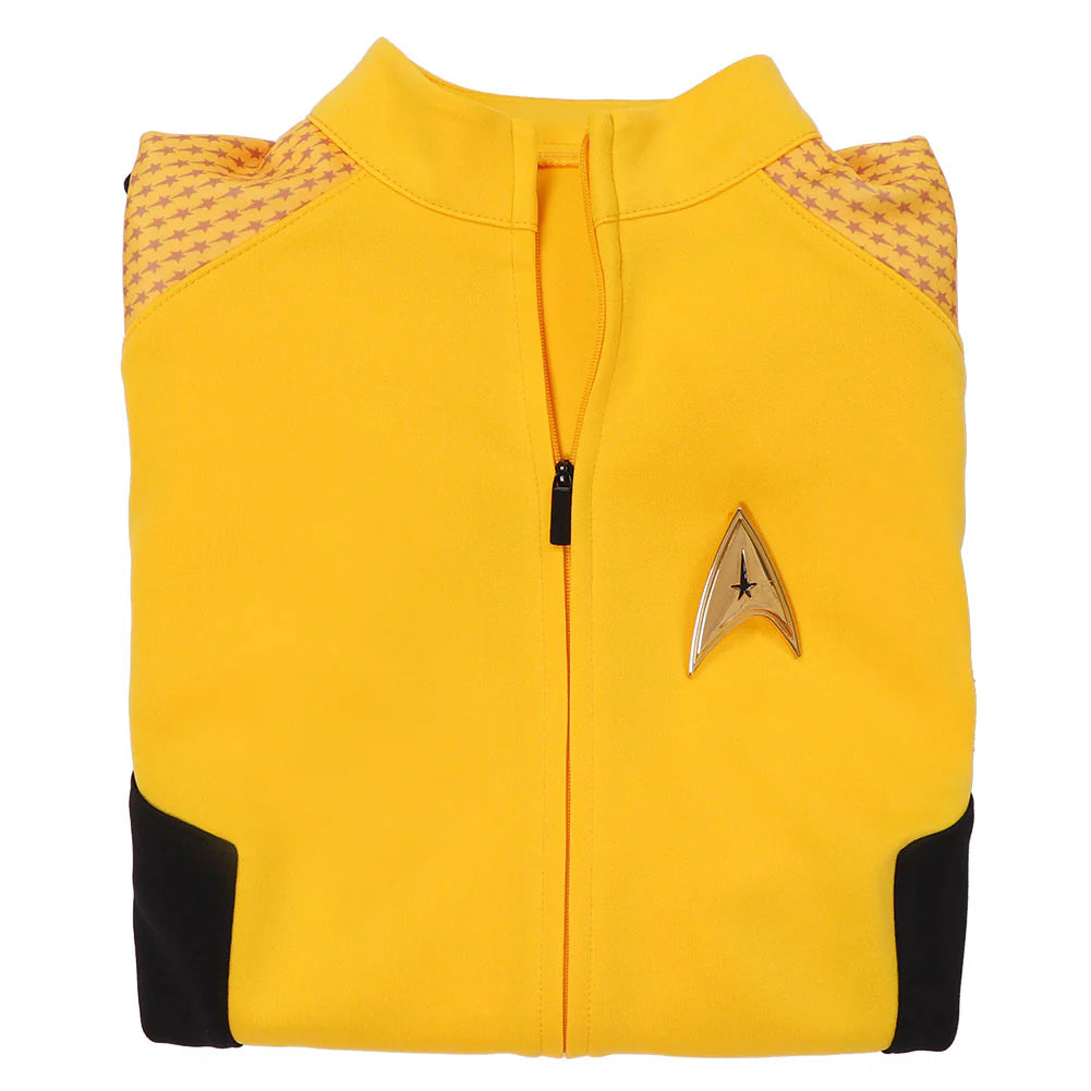 Star Trek Strange New Worlds Una Chin-Riley Cosplay Coat for Women – Halloween Costume Uniform Outfit PU Leather Jacket