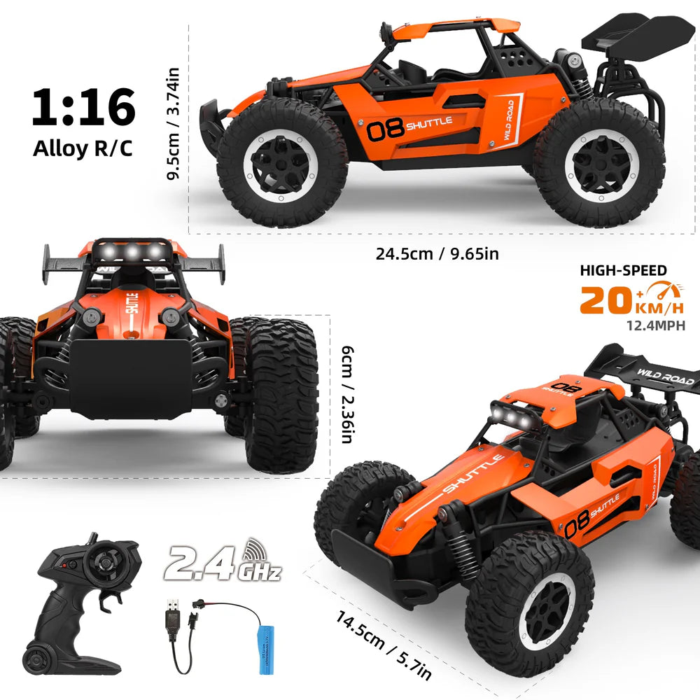 Durable Remote Control Off-Road Alloy Racing Car | 4WD RC SUV