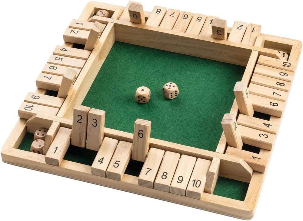 Wooden Shut the Box Dice Game | Fun Educational Family Toy