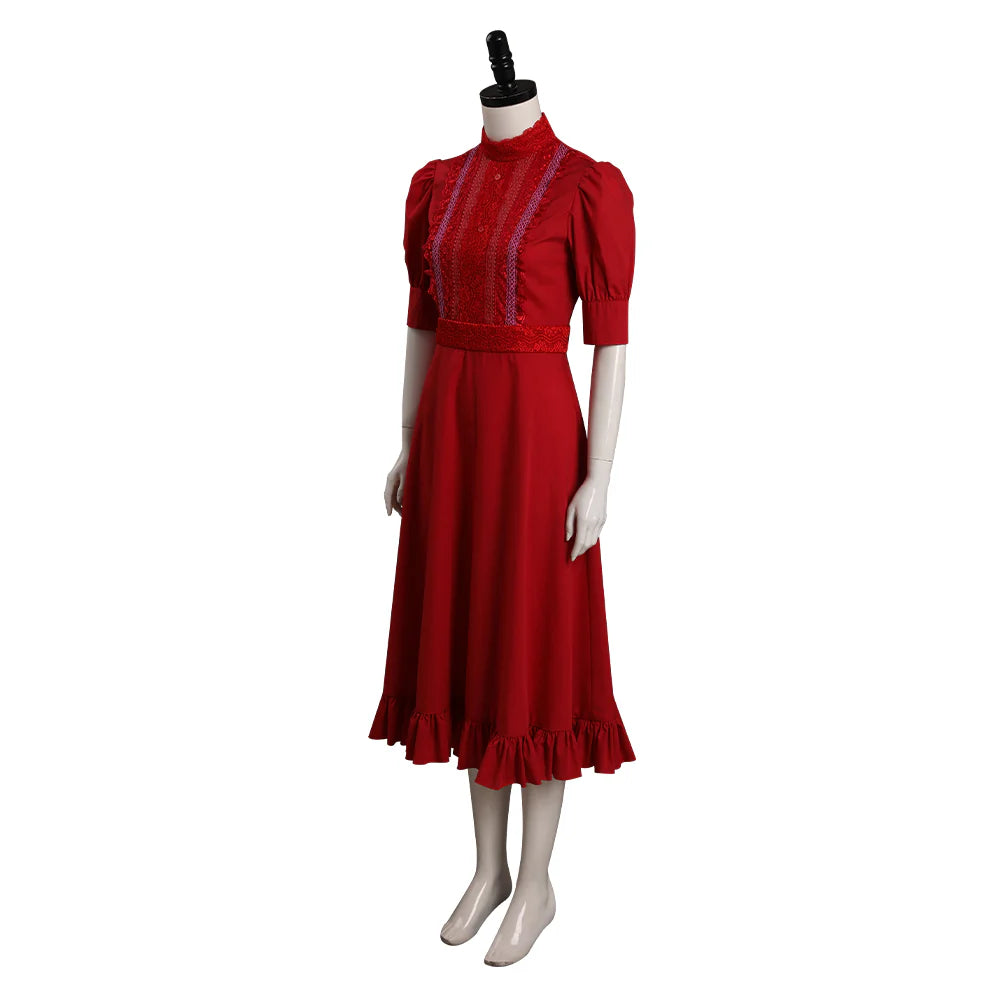 Pearl 2022 Horror Movie Red Dress Cosplay Costume