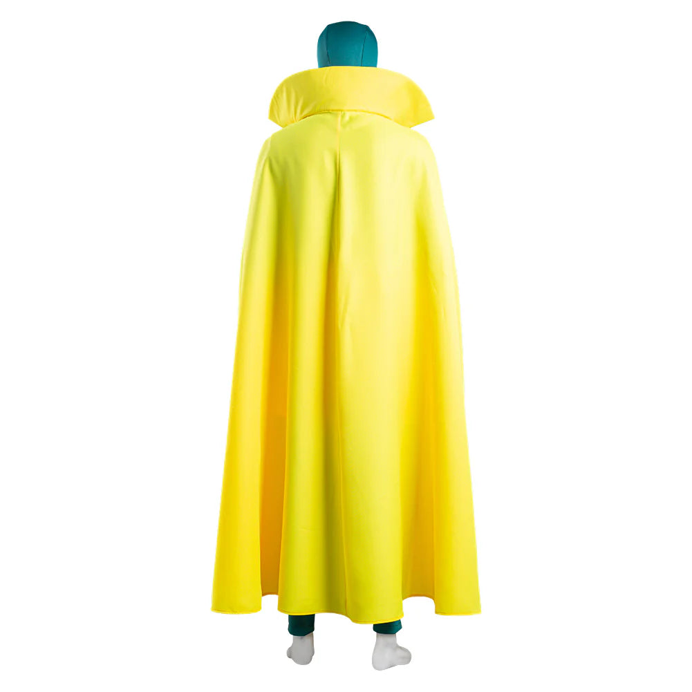 Wanda Vision Vision Cosplay Costume Jumpsuit & Cloak – Unisex Halloween Outfit