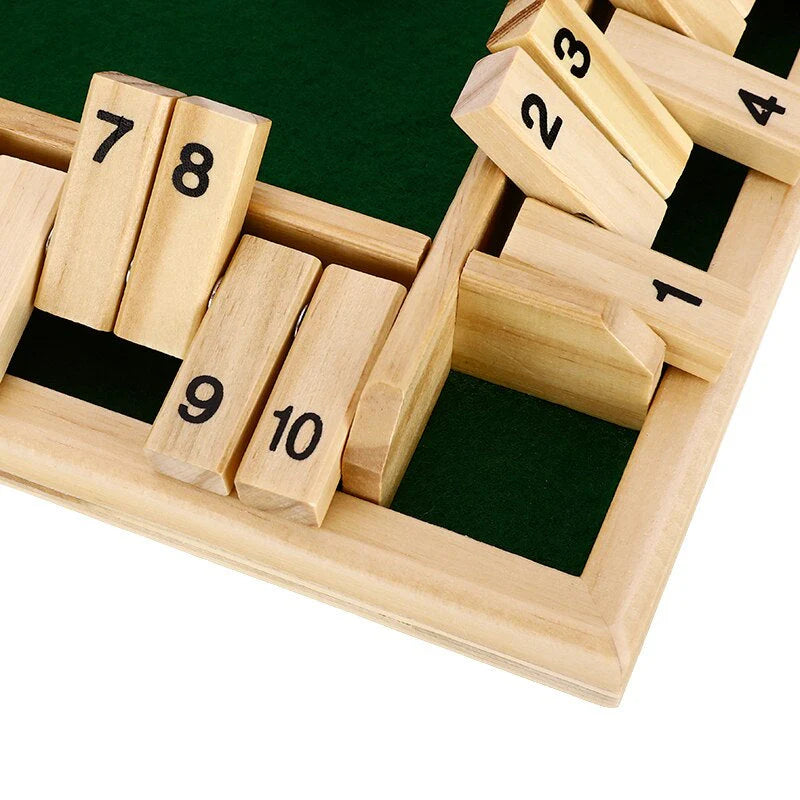 Wooden Shut the Box Dice Game | Fun Educational Family Toy