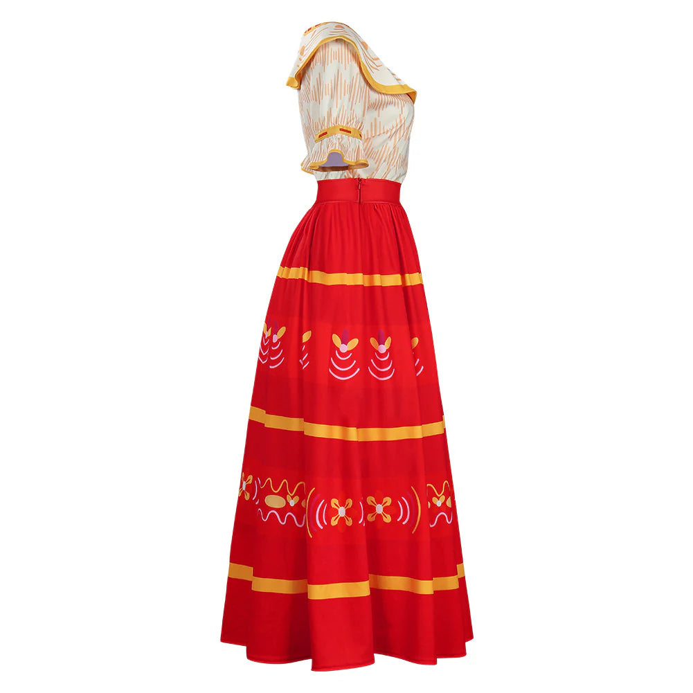 Dolores Madrigal Encanto Cosplay Dress Costume Set