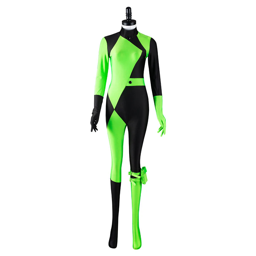 Shego Kim Possible Cosplay Jumpsuit Costume Set