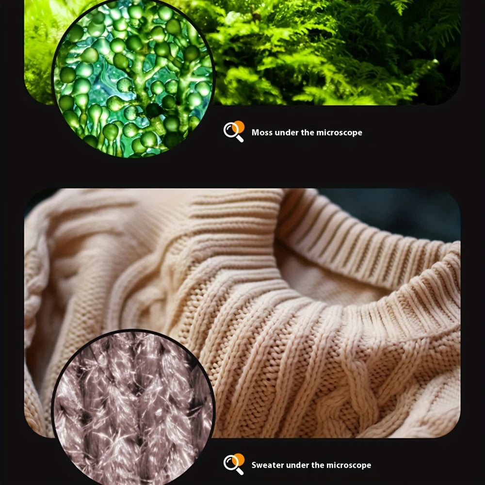 Mini Microscope with LED Light for Kids | Portable Science Toy