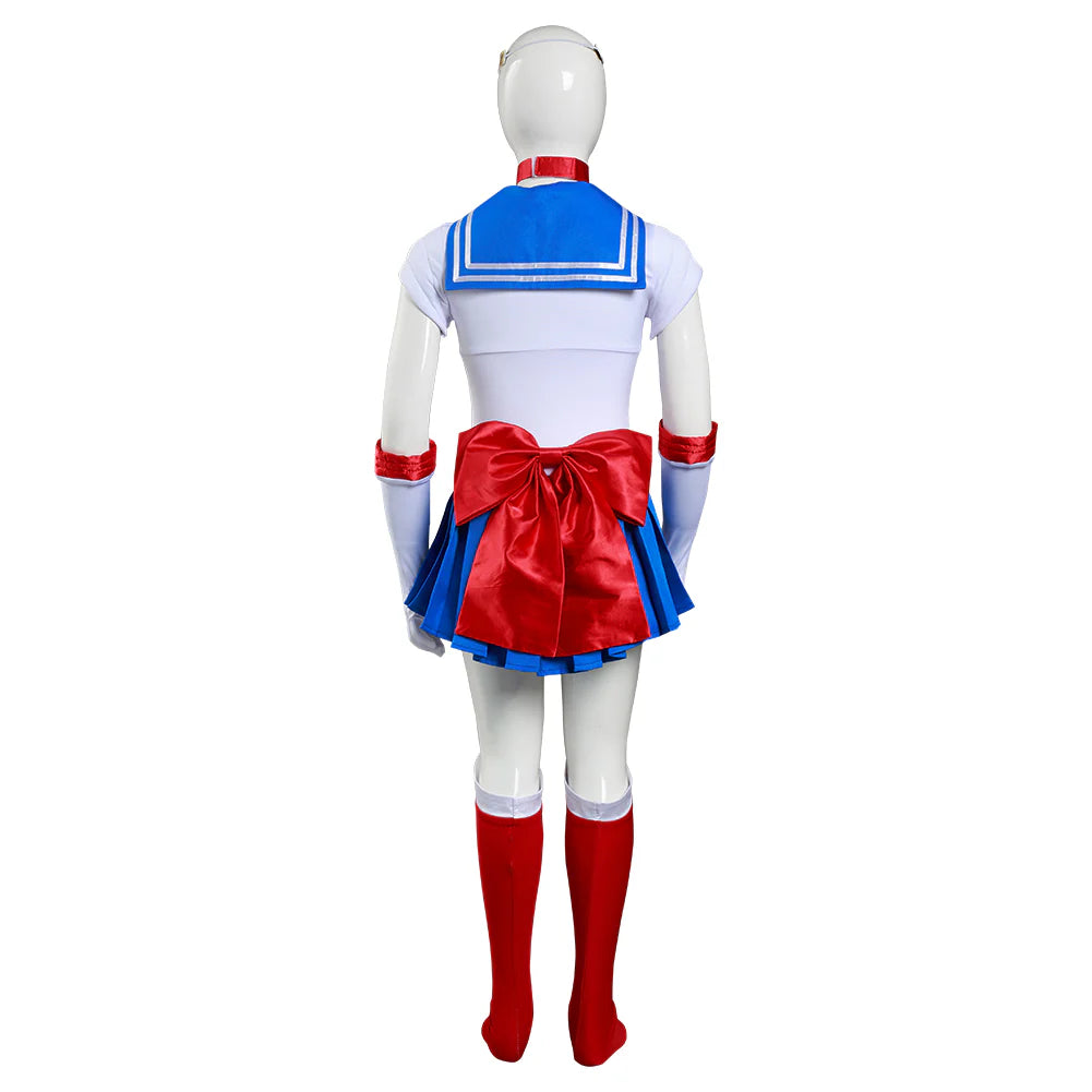 Kids Sailor Moon Cosplay Dress Costume with Accessories
