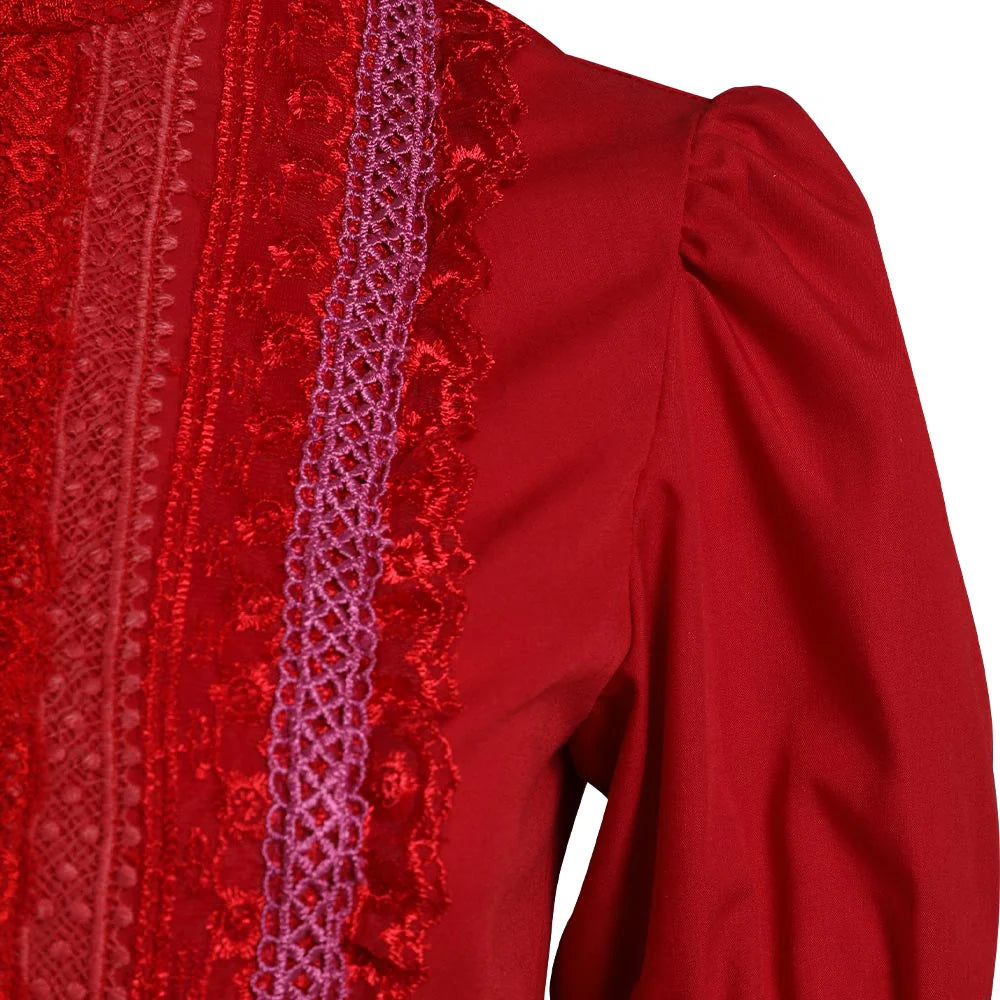 Pearl 2022 Horror Movie Red Dress Cosplay Costume