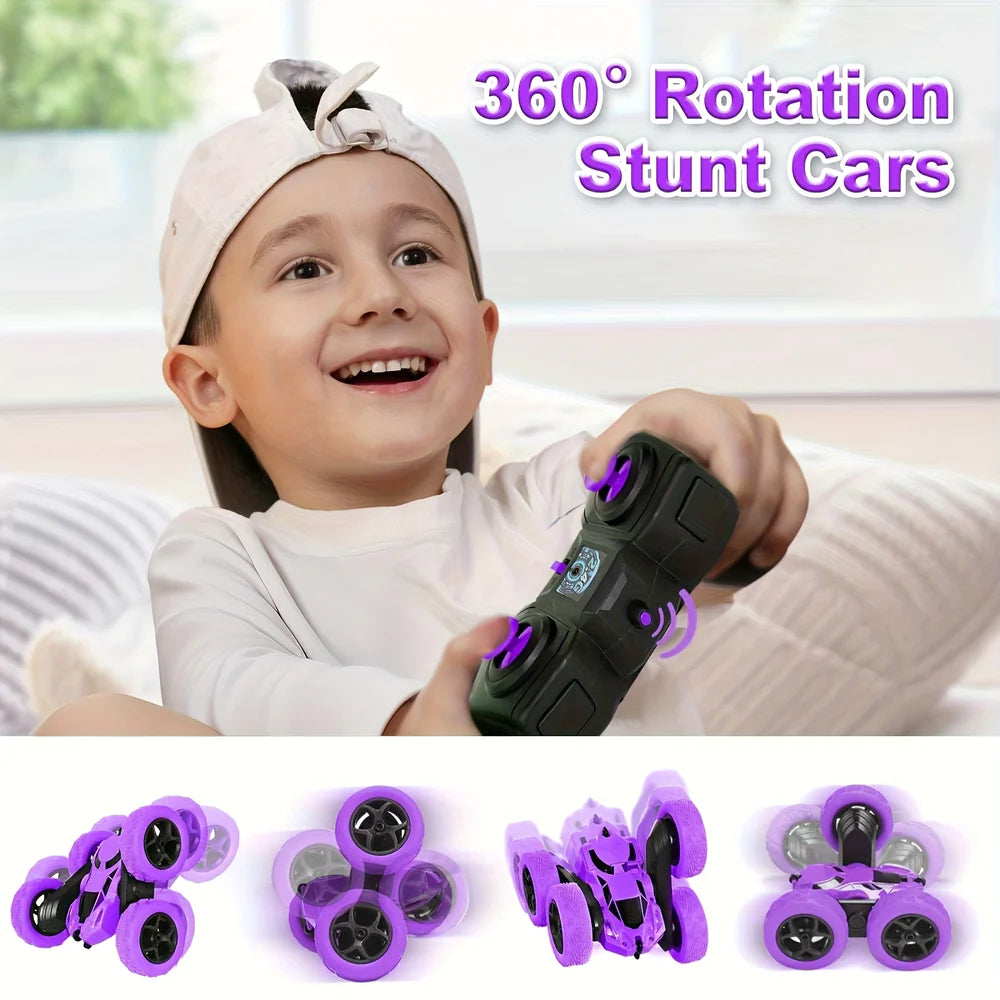 High-Speed Remote Control Stunt Car with Lights | 360° Flip RC Car