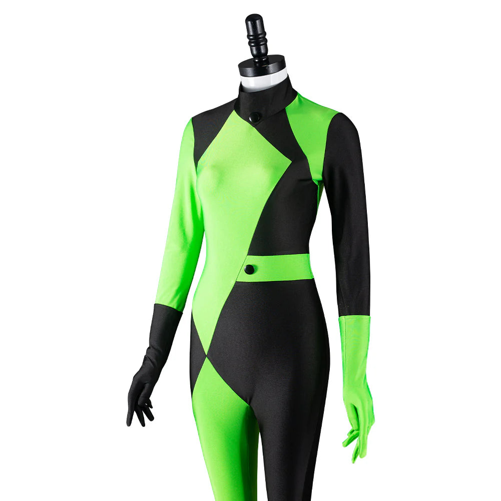 Shego Kim Possible Cosplay Jumpsuit Costume Set