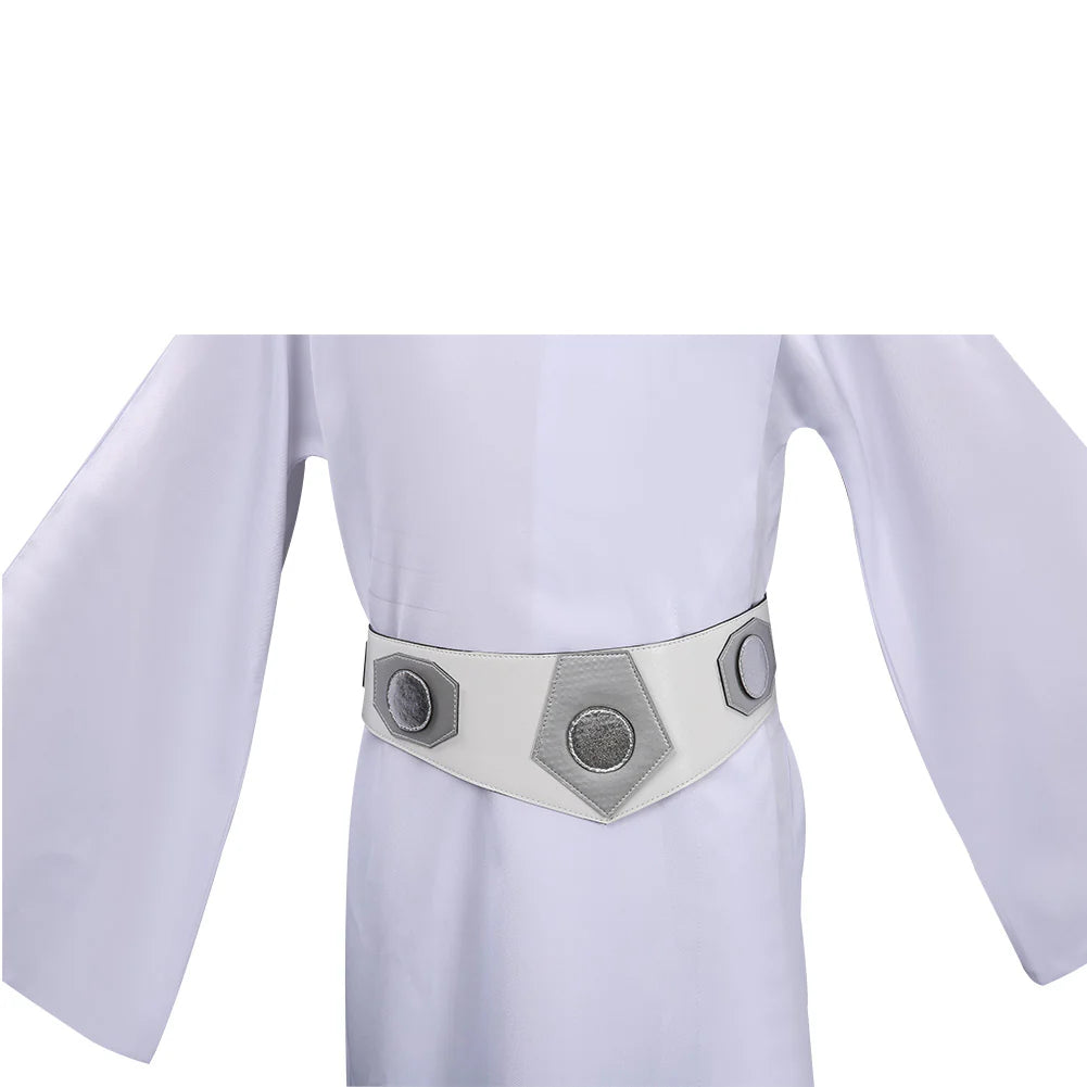 Kids Princess Leia Cosplay Costume Dress with Belt