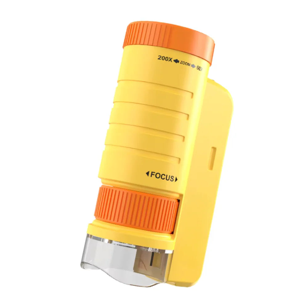 Mini Microscope with LED Light for Kids | Portable Science Toy