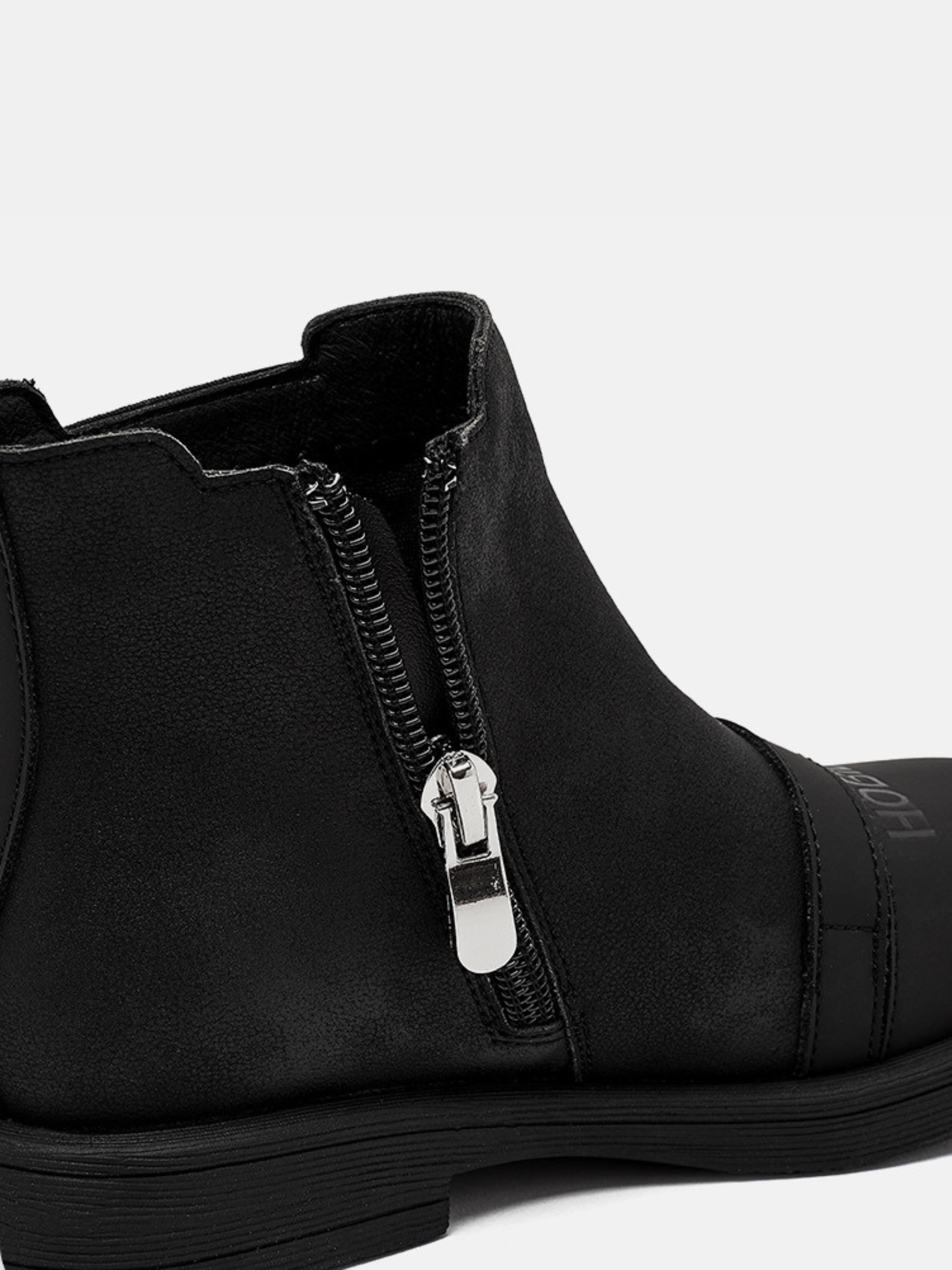 Kids Chelsea Boots with Side Zipper and Rubber Sole