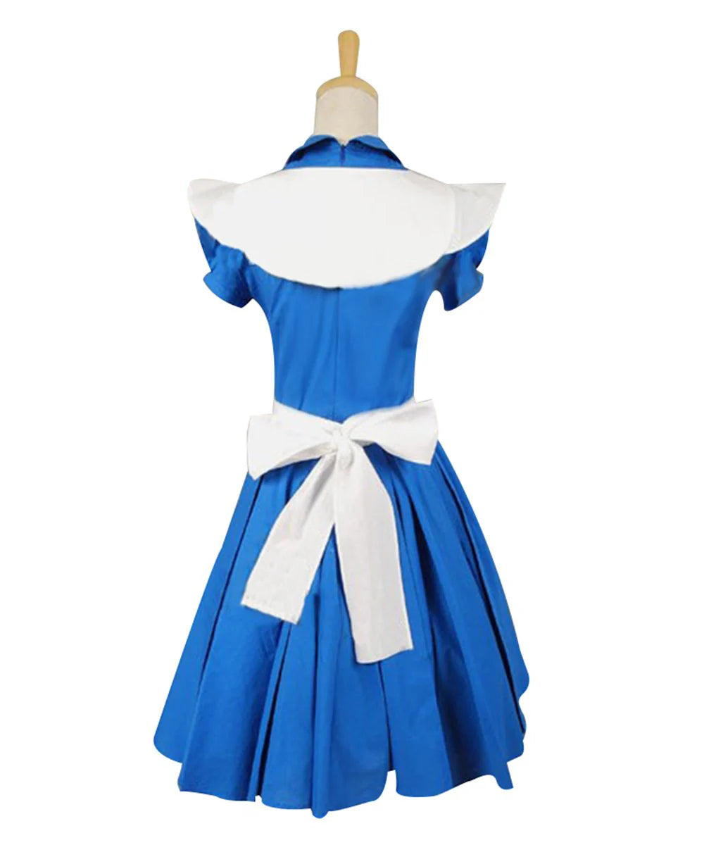 Alice in Wonderland Blue Alice Cosplay Dress Costume