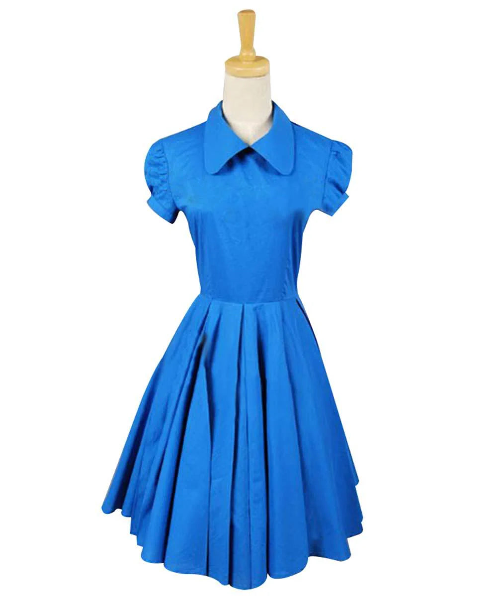 Alice in Wonderland Blue Alice Cosplay Dress Costume